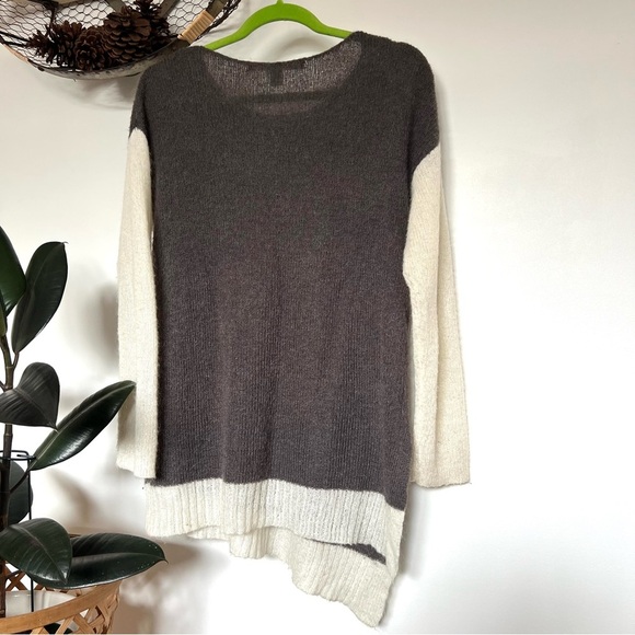 Max Studio Mohair Asymmetrical Long Sleeve Sweater - Picture 3 of 5